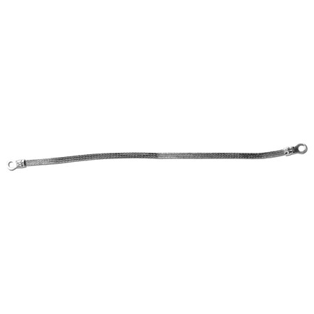 Falconer Electronics 16" x 1/4" Braided Ground Straps (1/4" Ring to 1/4" Ring), 25PK 1/4-01-016-25